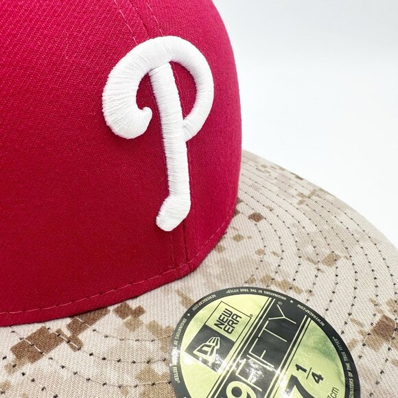 Philadelphia Phillies 2015 Stars N Stripes 7-1/4 Fitted Hat New Era 59FIFTY Red - Picture 3 of 9
